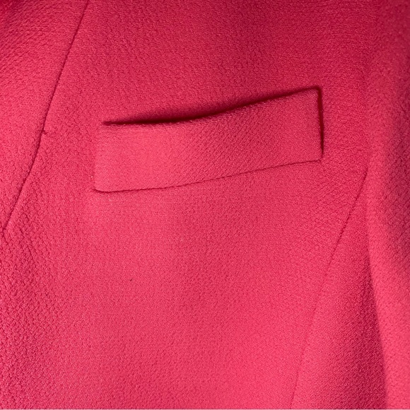 Like New J.Crew Double-Breasted Coat, Italian Double Cloth In Pink - Size 8 - Picture 8 of 9